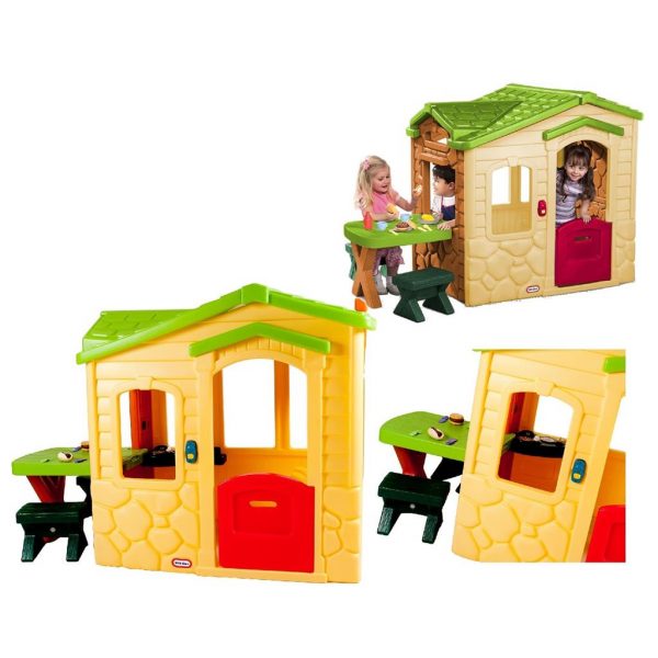 LITTLE TIKES SPEELHUIS met picknick tafel