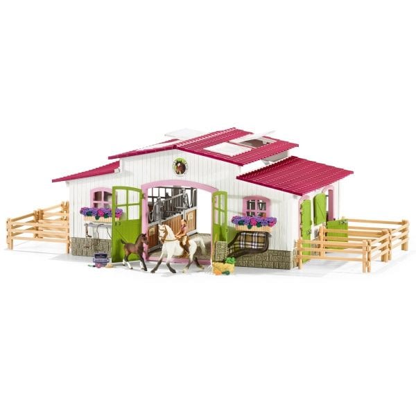 Schleich manege met ruiter en paarden -42344