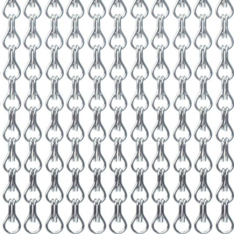 KETTINGGORDIJN GROF torresol 90 x 210 Cm zilver