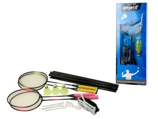 SPORTX BADMINTON NET+3 SHUTTLE