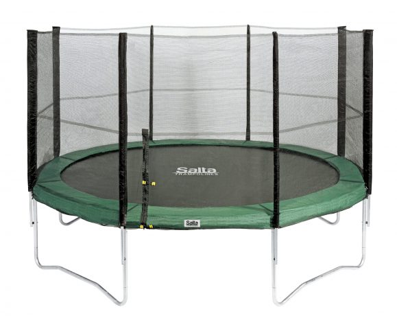 SALTA TRAMPOLINE 366 cm MET VEILIGHEIDSNET  KLEUR: GROEN