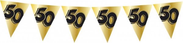 Vlaggenlijn “50” Goud