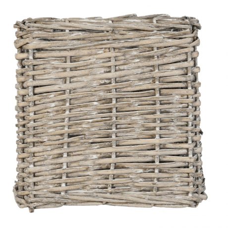 Lampenkap  | 25*25*25 cm / E27	| natuurtint vierkant riet