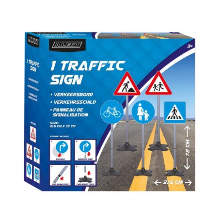 1x VERKEERSBORD WERK IN UITVOERING