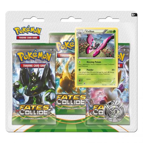 Pokemon XY10 Fates Collide 3 booster Blister asst