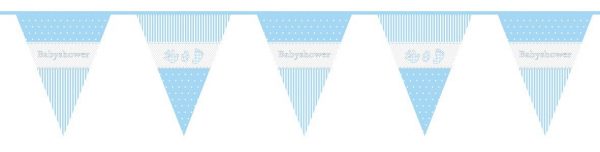 VLAGGENLIJN PE Babyshower JONGEN 10 Meter