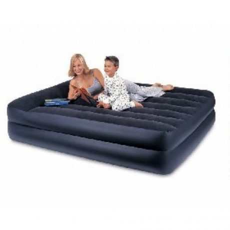 Intex Pillow Queen bed Airbed Opblaasbed met Ingebowde Pomp 152 x 203 x 42 cm