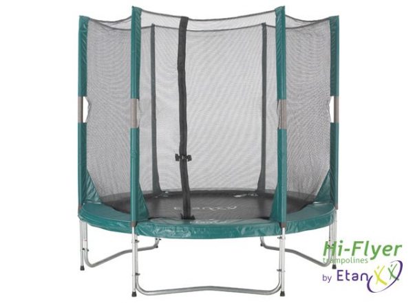 Hi-Flyer Trampoline met Veiligheidsnet 305 cm en Trapje Groen