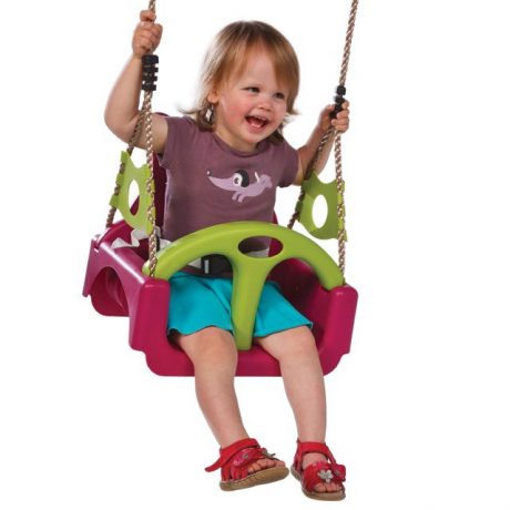 Baby zitje ’trix’ Tijger Lux paars & lime