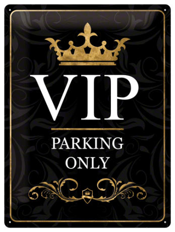 Tin sign “VIP Parking Only” 30x40cm