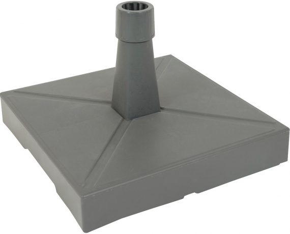 Living parasol voet kunststof met beton gevuld antraciet 30 kg