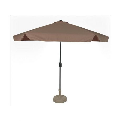 Parasol Gemini  taupe 6 hoek 3 meter