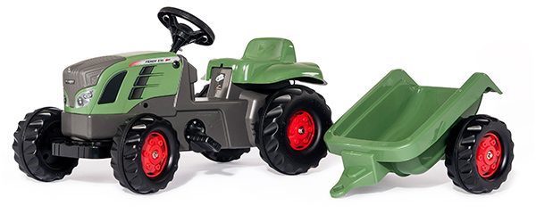 Traptractor rolly toys Fendt 516 Vario met kar 2 jaar