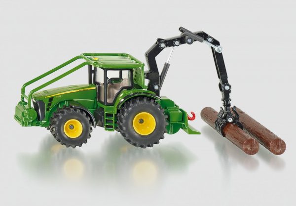 Siku 1974 John Deere bosbouwtractor m.kraan