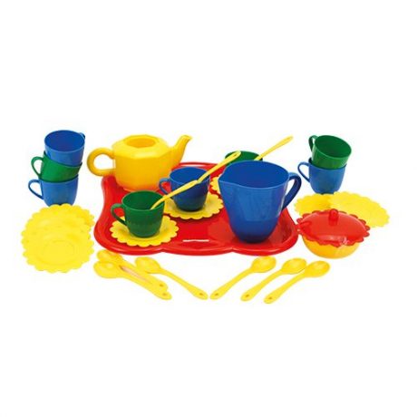 Servies 31 delig op dienblad