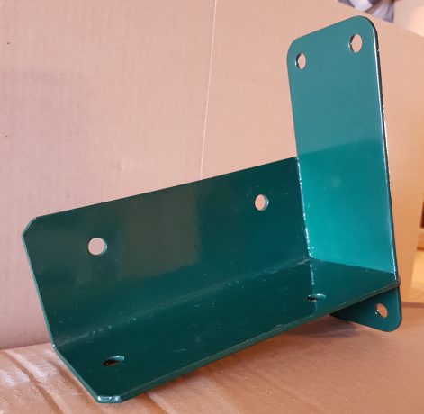 Hoekverbinding muurmodel voor vierkante palen groen