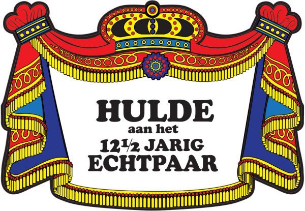 Hulde Kroon schilden ”12,5 jaar”