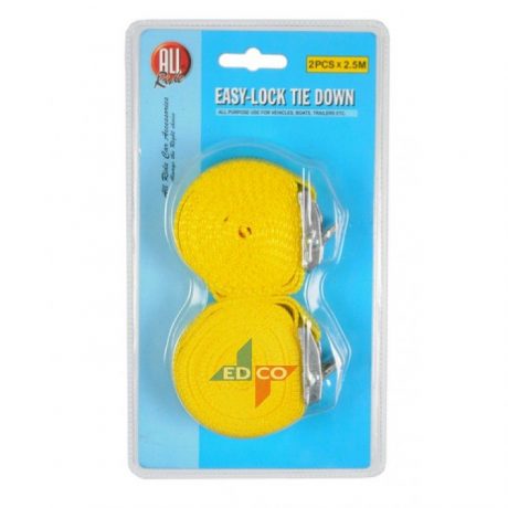 Spanband 2 x 2,5 meter  geel