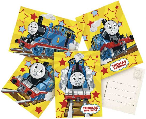 UITNODIGING kaarten 6 stuks THOMAS&FRIEND