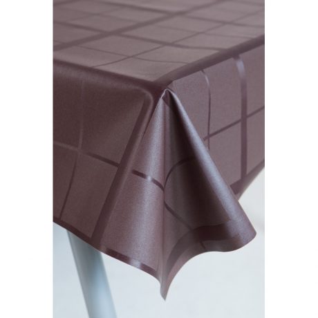 Gecoat tafellinnen  Lys Marron ruit