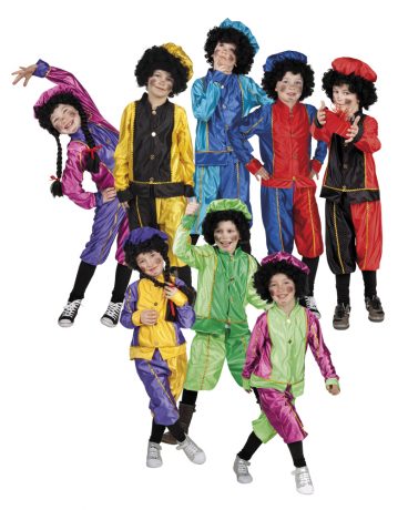 Kinderkostuum Zwarte Piet assortment kleuren