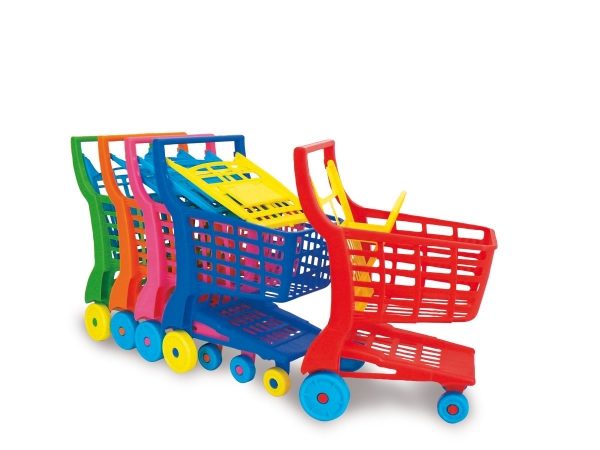 winkelwagentje gemaakt van plastic,