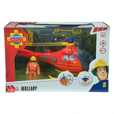 BRANDWEERMAN SAM HELICOPTER + FIGUUR