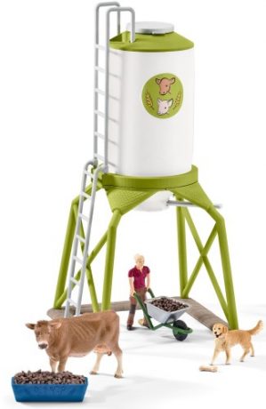 Schleich 41429 Voedersilo met dieren