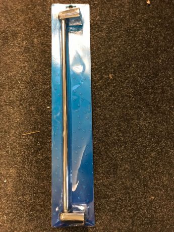 Wand handdoek houder 62 cm chroom