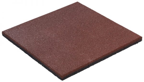 Rubberen tegel ‘Hicar’ – 25 mm dik – rood