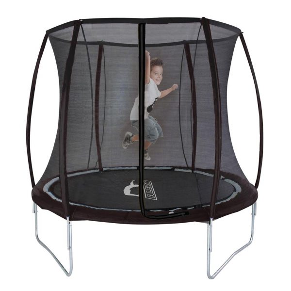 TRAMPOLINE 244 CM ALERT MET VANGNET ZWART