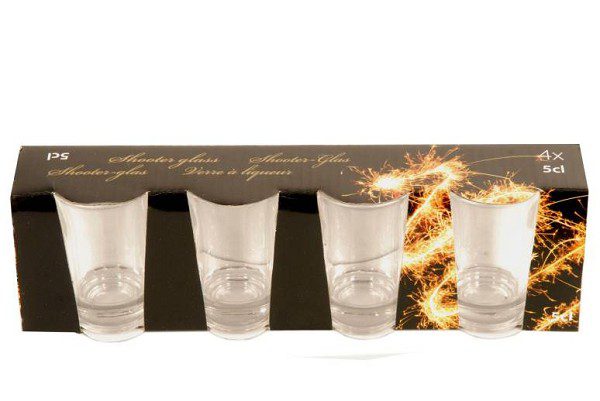 Shooter glas 4 delig 5 cl