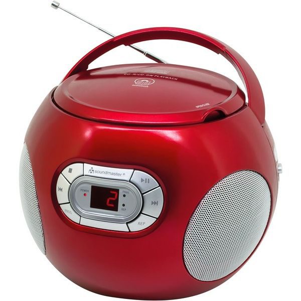 Soundmaster SCD2120RO Boombox met FM radio rood