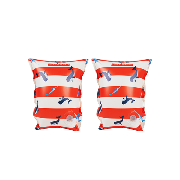 Zwembandjes 2-6Jaar Walvis rood wit