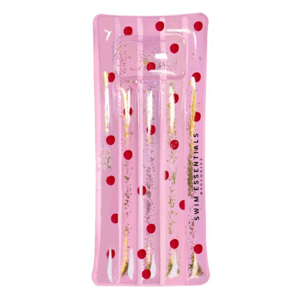 Swim Essentials Luxe Zwembad luchtbed Roze met rode stippen