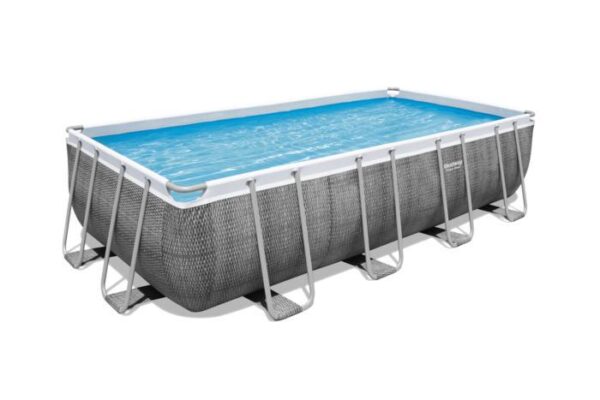 Bestway zwembad power steel set rechthoek rotan 549