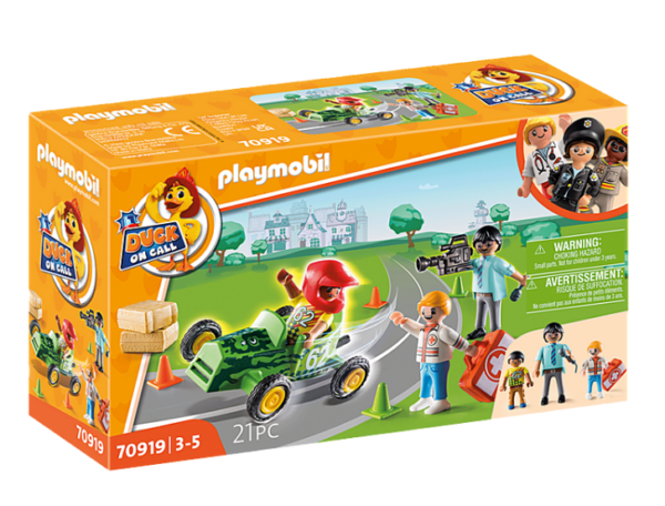 Playmobil 70919 DUCK ON CALL – Ambulance actie. Help de racer!