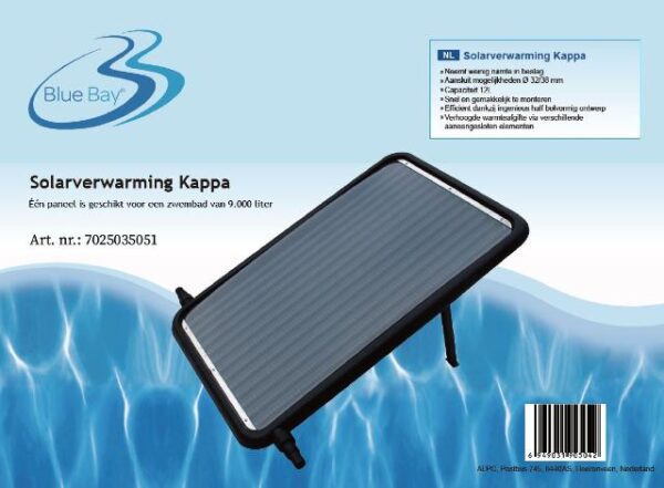 Blue bay solarverwarming Kappa
