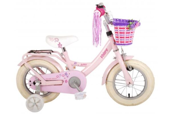 Volare Ashley Kinderfiets – Meisjes – 12 inch – Roze – 95% afgemonteerd
