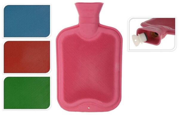 Warmwaterkruik 2 liter 4 assortie kleur
