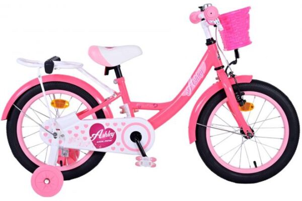 Volare Ashley Kinderfiets – Meisjes – 16 inch – Roze-Rood