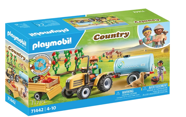 Playmobil 71442 Tractor met aanhanger en watertank