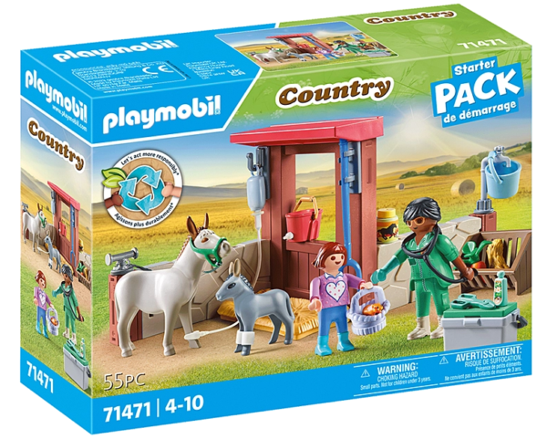 Playmobil 71471 Boerderij dierenarts met de ezels