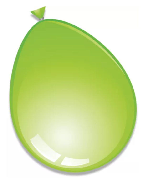 Ballonnen limoengroen (Ø30cm, 10st)