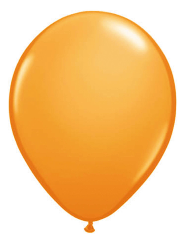 Oranje Metallic Ballonnen 30cm – 10 stuks